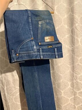 Wrangler Slim Straight Men's Dark Blue Denim Jeans